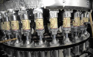 Cans of lager are filled at the Yuengling brewery