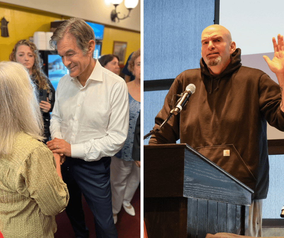 Dr. Oz and John Fetterman