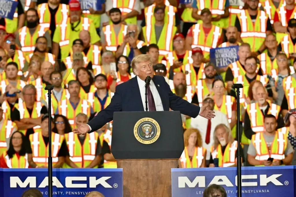 President Donald Trump in Macungie